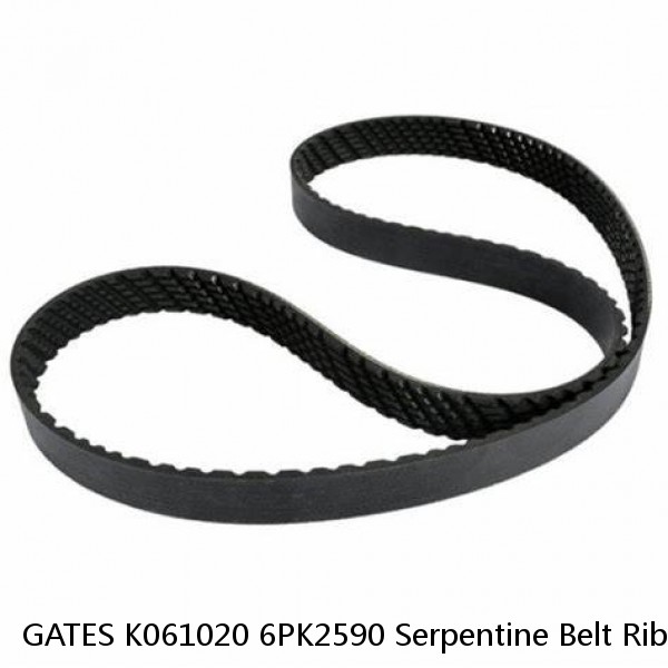 GATES K061020 6PK2590 Serpentine Belt Rib Ace Precision Engineered V Ribbed Belt #1 small image